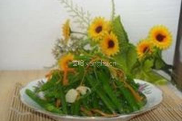 蒜头炒瓜远的做法图解12