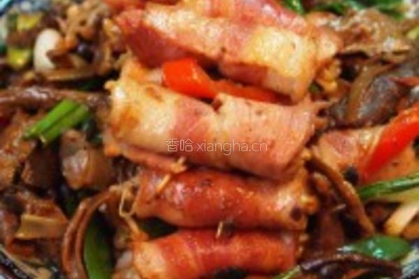 牛肝菌风味培根卷的做法图解11