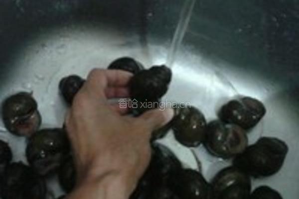 酸笋田螺煲的做法图解4