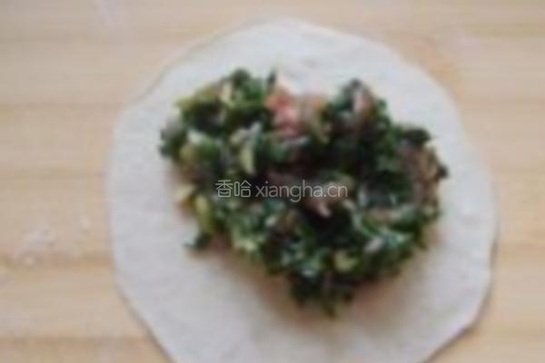 荠菜猪肉包的做法图解4