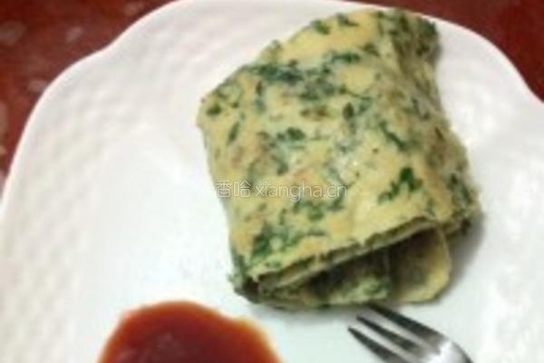 荠菜鸡蛋饼的做法图解6