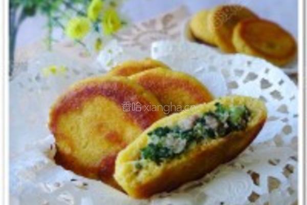 杂面小白菜贴饼子的做法图解14