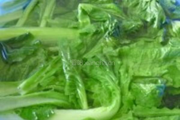 杂面小白菜贴饼子的做法图解6