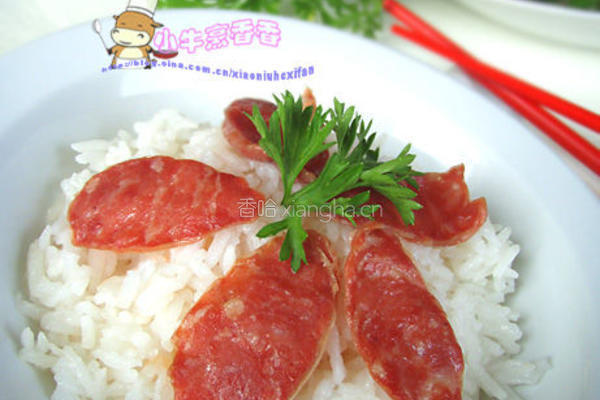 超简易腊肠饭
