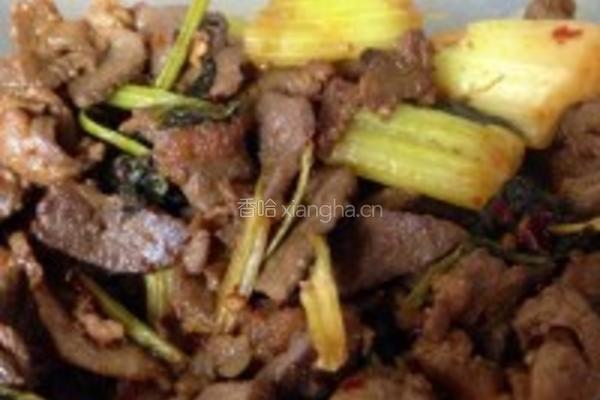 老干妈炒羊肉的做法图解3
