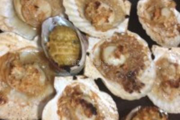 蒜茸烤扇贝的做法图解4