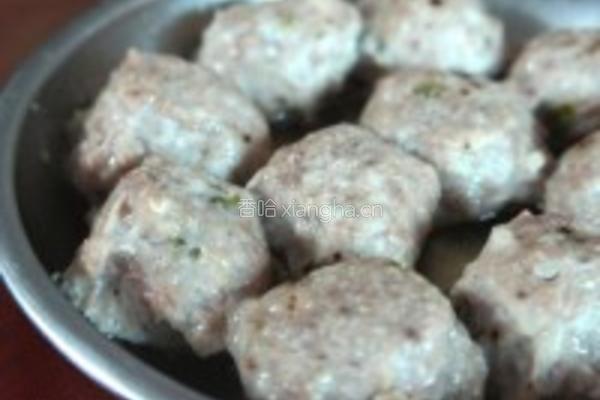 广式陈皮肉丸的做法图解5