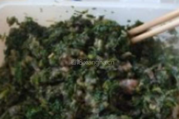 荠菜盒子的做法图解1