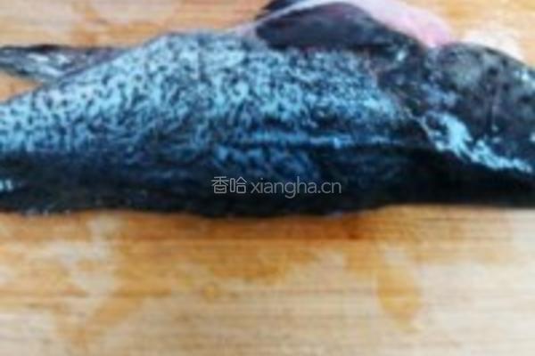 水煮活青石斑鱼的做法图解1