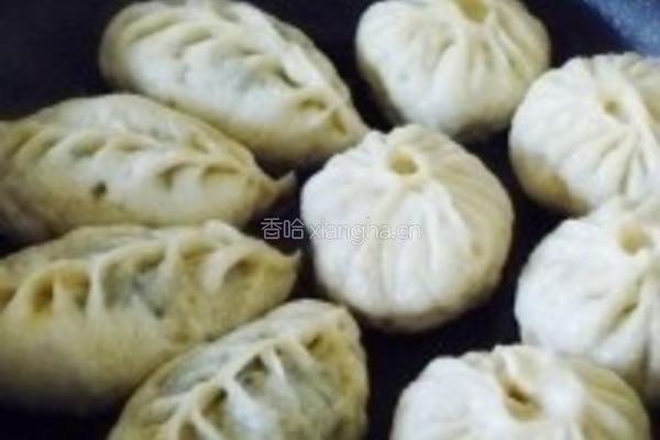 小白菜柳叶煎包的做法图解12