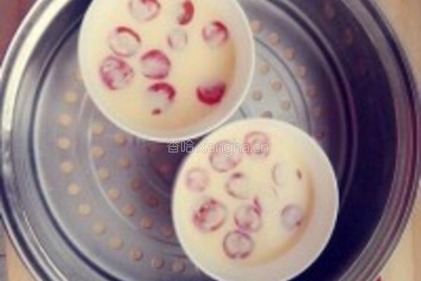 圣女果蒸蛋的做法图解3
