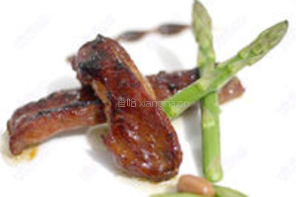 甜酱汁烤排骨配黑胡椒炒芦笋 的做法图解6