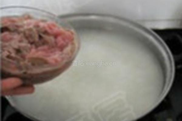 红枣腰花粥的做法图解9