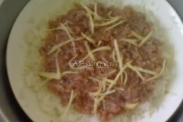 头菜肉饼蒸饭的做法图解4