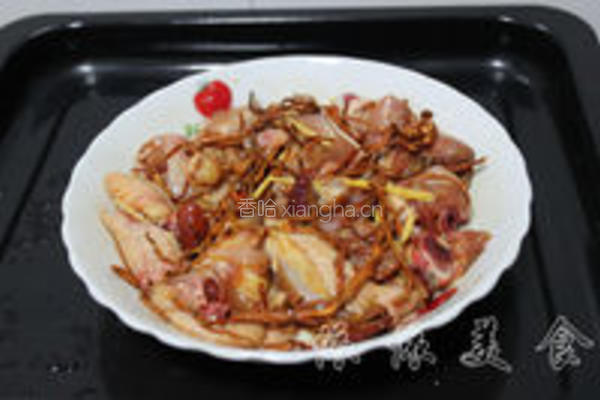 虫草花蒸鸡的做法图解1