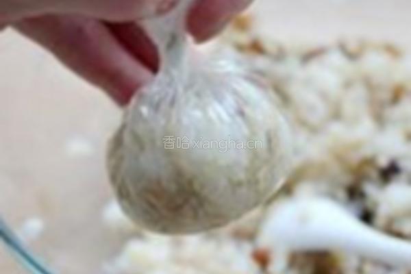 糙米甜饭团的做法图解5