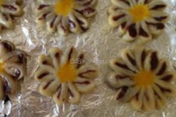 菊花豆沙酥的做法图解7