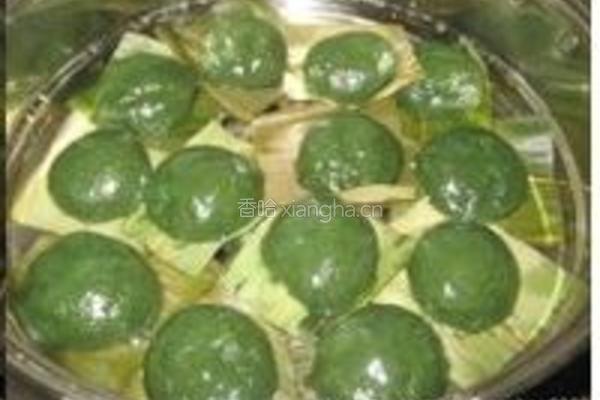 甜艾饼的做法图解10