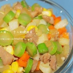 蔬果五宝肉丁的做法[图]
