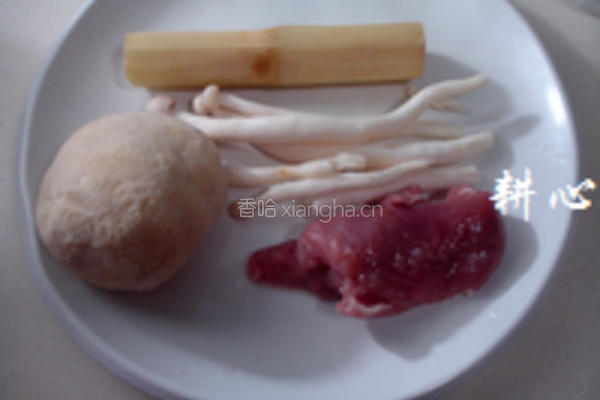 菌菇肉丸甘蔗汤的做法图解1