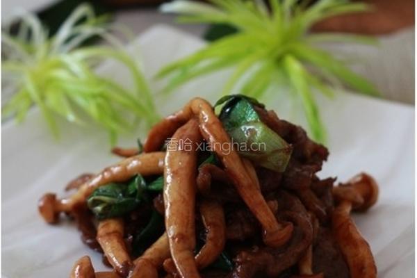 青蒜海鲜菇爆肥牛