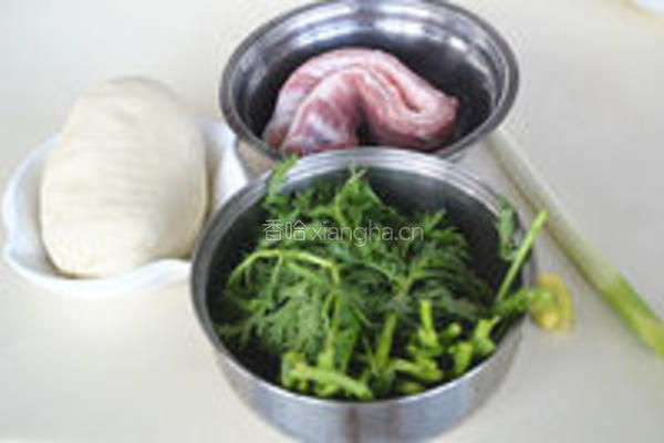 茼蒿鲜肉大馄饨的做法图解4