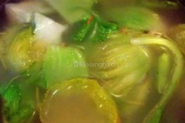 猪展芥菜汤的做法图解4