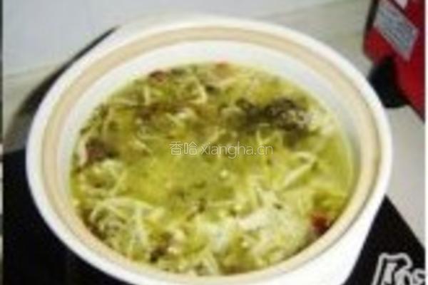 雪菜春笋肉丝手擀面的做法图解6