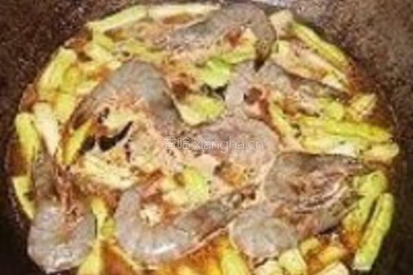 扁豆炒虾的做法图解3