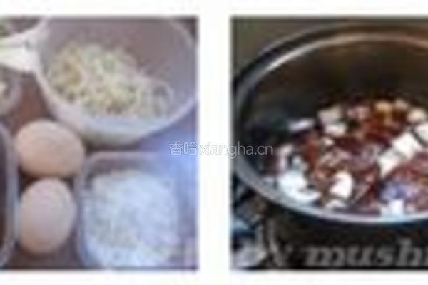 银鱼香菇煎蛋饼的做法图解1