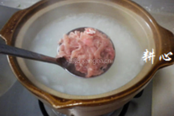 发菜肉片粥的做法图解10