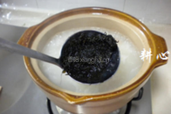 发菜肉片粥的做法图解11