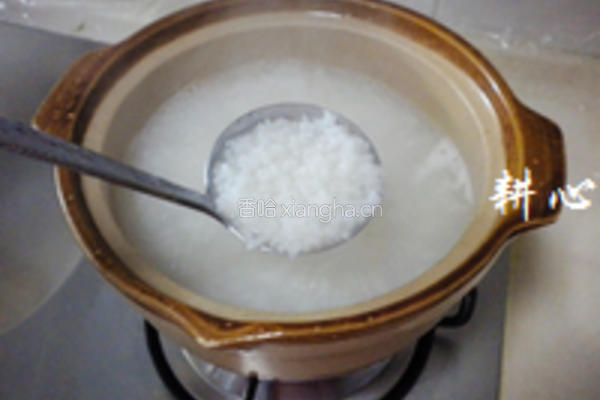发菜肉片粥的做法图解9