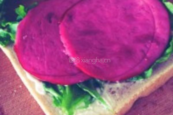 酥软足料火腿三明治的做法图解3