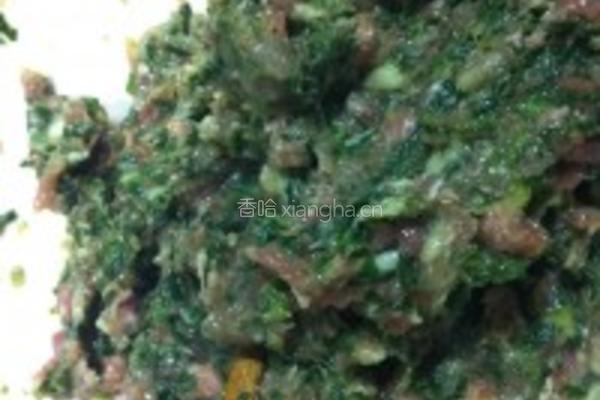 荠菜肉包的做法图解2