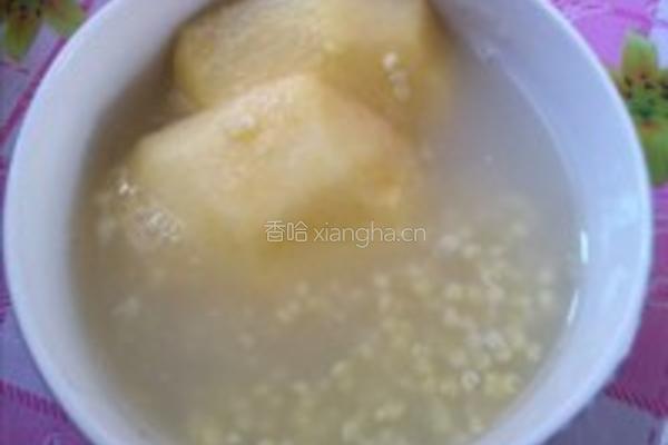 小米苹果粥的做法图解2