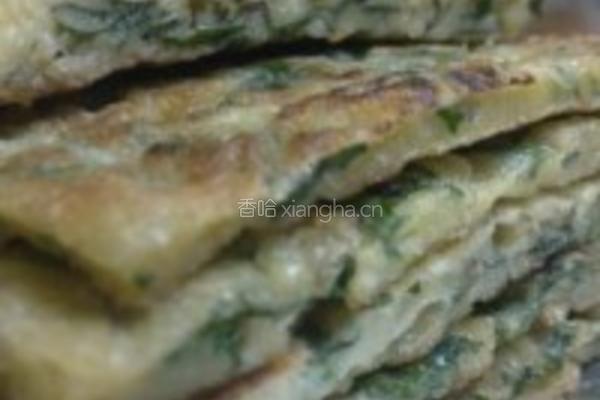 有一种美味叫做枸杞叶鸡蛋煎饼的做法图解1