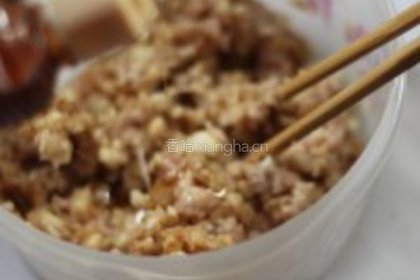 荸荠馅肉饼的做法图解6