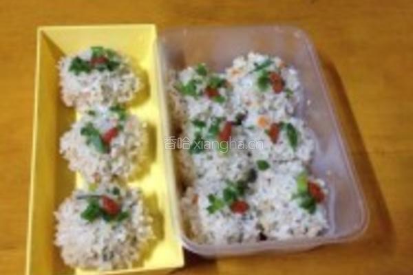 香菇冬笋肉丸子的做法图解2