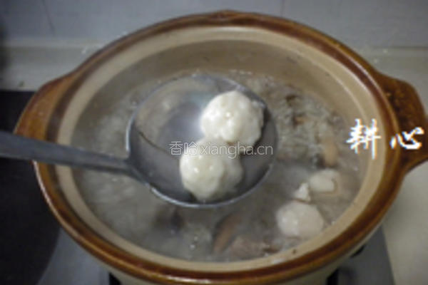 发菜香菇肉丸粥的做法图解11