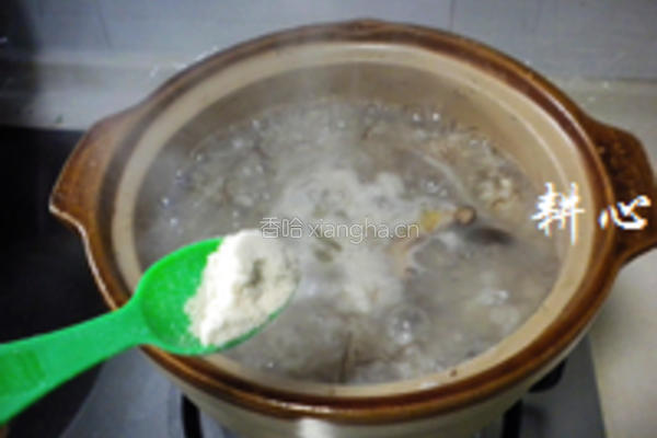 发菜香菇肉丸粥的做法图解13