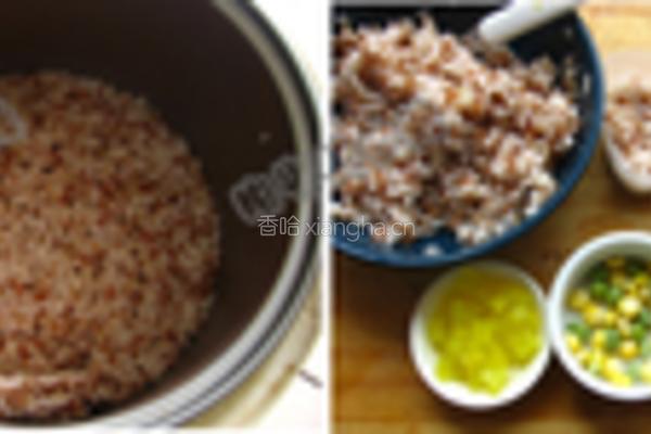 红糙米饭团的做法图解1