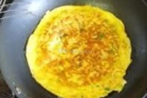 虾米菜脯蛋饼的做法图解6