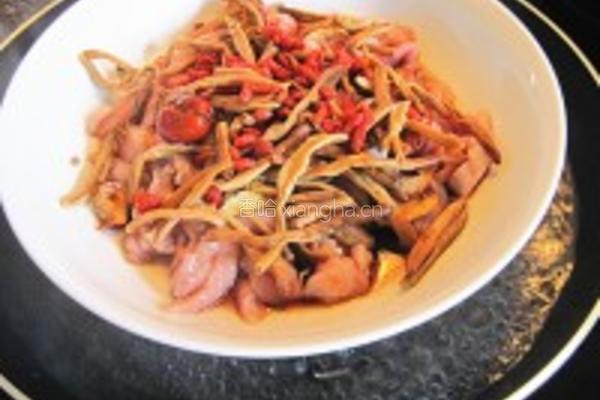 黄花菜蒸鳄鱼肉的做法图解5