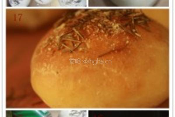 迷迭香意式香料面包 的做法图解2