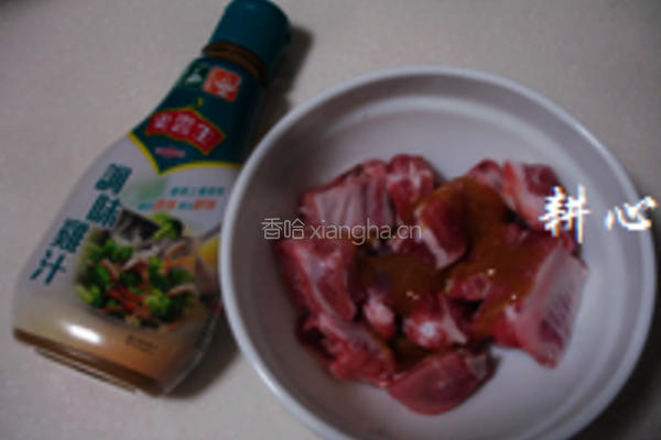 猪肝肉排粥的做法图解3