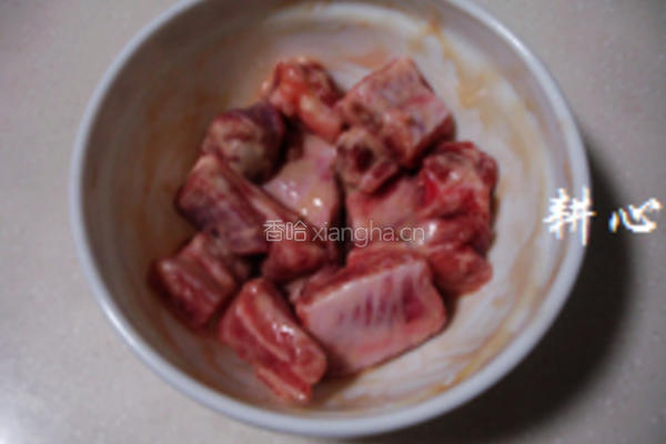 猪肝肉排粥的做法图解4