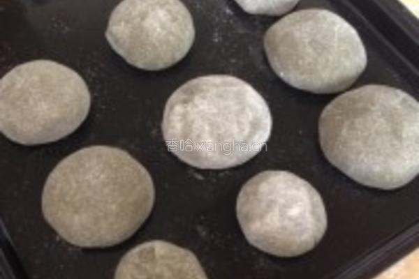 抹茶红豆沙糯米糍的做法图解9