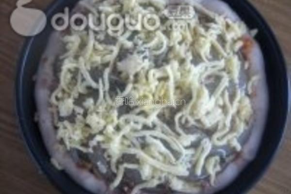 金枪鱼大虾比萨的做法图解18