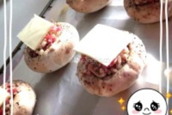 芝士烤蘑菇的做法图解7